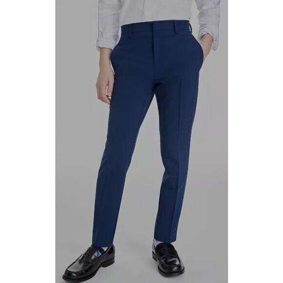 Kenneth Cole Reaction Big Boys Slim Fit Stretch Dress Pants 18R/29W - Picture 1 of 7